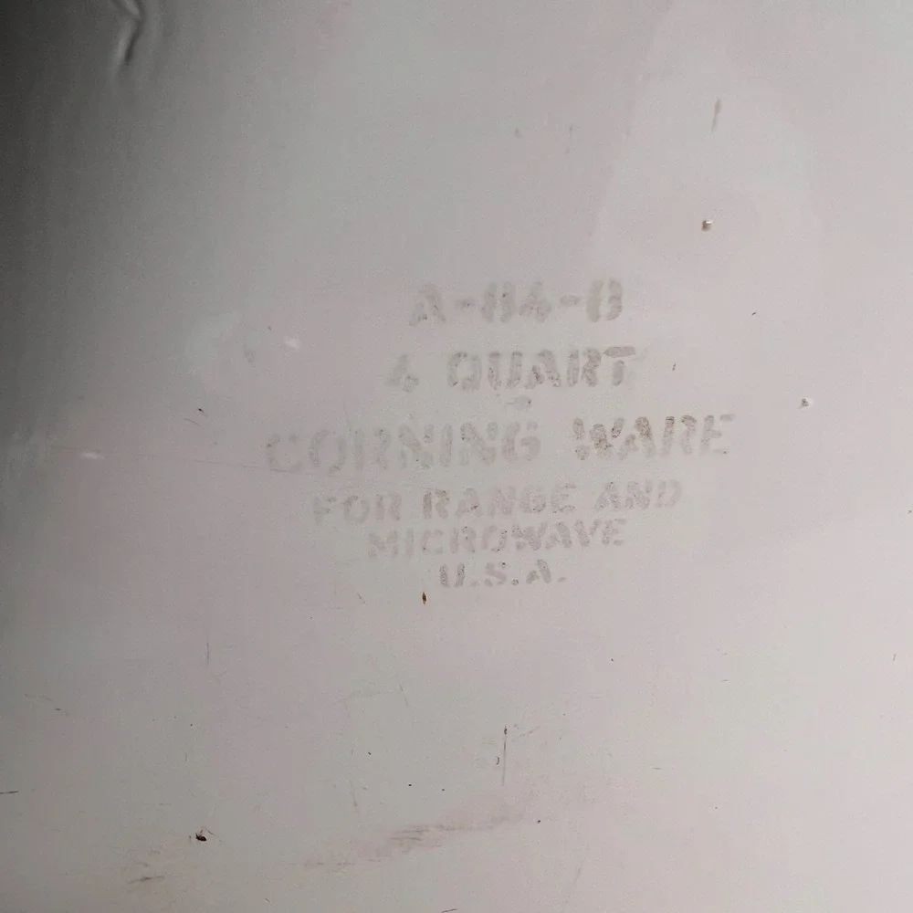 Corning Ware Spice of Life L'Echalote La Sauge A8B 4‎ Quart Square Casserole USA